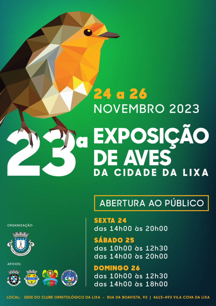 23ª Exposição de Aves da Cidade da Lixa 2023